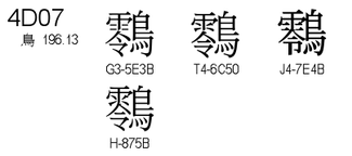 U+4D07